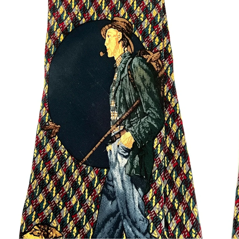 Norman Rockwell vintage necktie